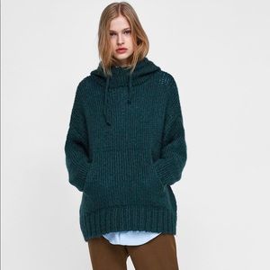 NWT Zara Knit Hoodie